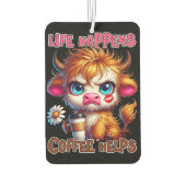 Life Happens Coffee Helps  Luchtverfrisser (Achterkant)