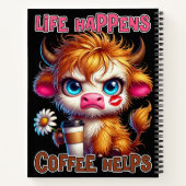 Life Happens Coffee Helps Notitieboek (Achterkant)