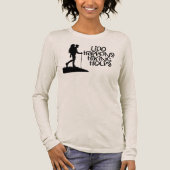 Life Happens Hiking Helps, Funny Hiking Tri-Blend Shirt (Voorkant)
