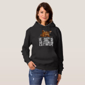 Life happens petting the abyssinian cat helps hoodie (Voorkant volledig)