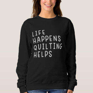 Life Happens Quilting helpt bij het quilten van gr Trui