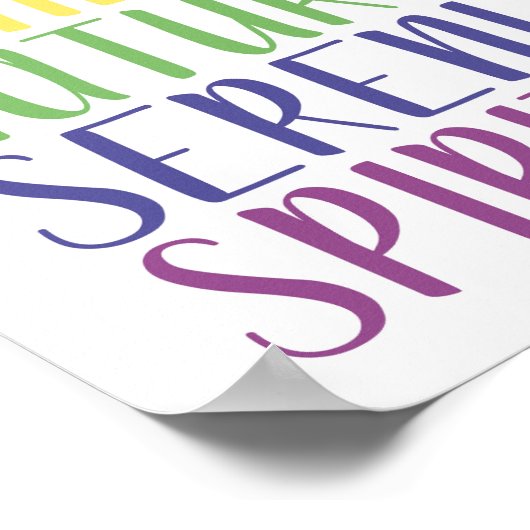 Life Healing Sunlight Natuur Serenity Spirit Poster (Hoek)