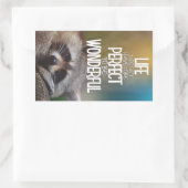 LIfe hoeft geen perfecte Inspirerend te zijn Rechthoekige Sticker (Tas)