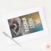 LIfe hoeft geen perfecte Inspirerend te zijn Rechthoekige Sticker (Envelop)