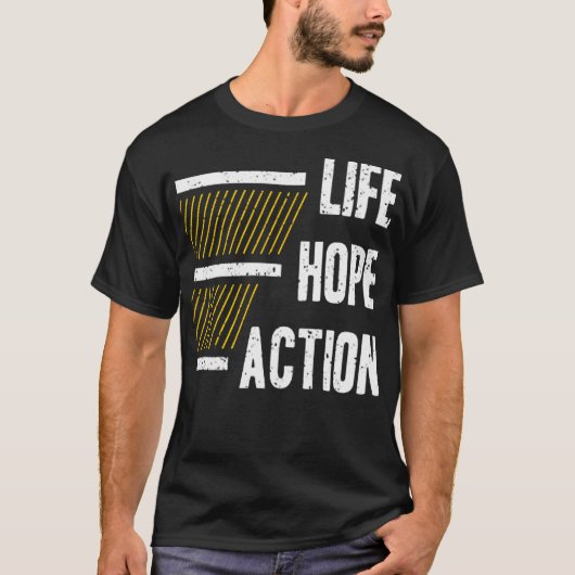 Life hope action t-shirt (Voorkant)