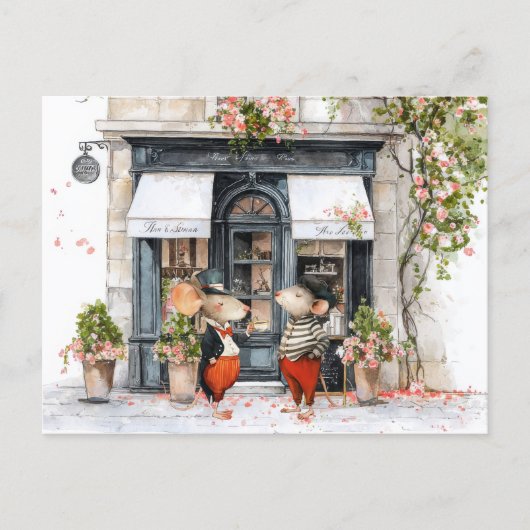 Life in Mice Town - Coffee Talks Briefkaart (Voorkant)