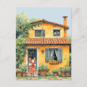 Life in Mice Town Series - Zomervakantie Briefkaart