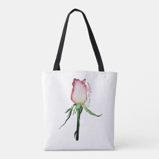 Life in Rosy Hues Rosebud Tote Bag (Achterkant)
