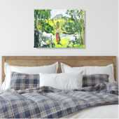 Life in the Fields, c.1875 (olie op canvas) Canvas Afdruk (Insitu (Slaapkamer))