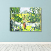 Life in the Fields, c.1875 (olie op canvas) Canvas Afdruk (Insitu (Houten vloer))