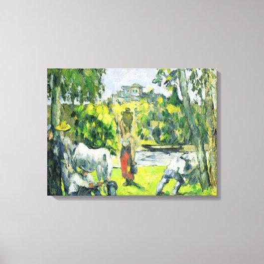 Life in the Fields, c.1875 (olie op canvas) Canvas Afdruk (Voorkant)