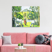 Life in the Fields, c.1875 (olie op canvas) Canvas Afdruk (Insitu (Woonkamer))
