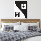 life in two moods canvas afdruk (Insitu (Slaapkamer))