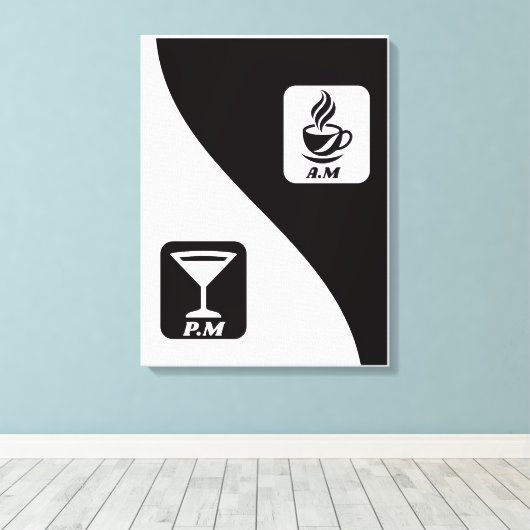 life in two moods canvas afdruk (Insitu (Houten vloer))