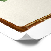 Life Inspirerend Quote Bruin Roze Poster (Hoek)