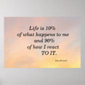 LIFE IS 10% JOHN MAXWELL MOTIVATIONAOL POSTER (Voorkant)