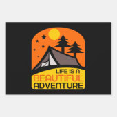 Life is A Beautiful Adventure Camping Inpakpapier Vel (Voorkant)