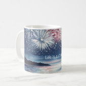 Life is A Dream Fireworks Koffiemok (Voorkant links)