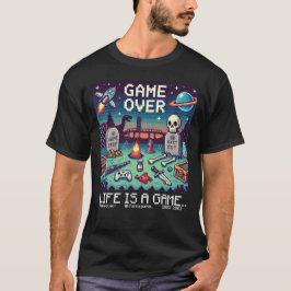 Life is a Game: Game Over (spelcomputer voor gamer T-shirt
