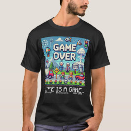 Life is a Game: Game Over (spelcomputer voor gamer T-shirt