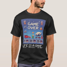 Life is a Game: Game Over (spelcomputer voor gamer T-shirt