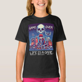 Life Is A Game Over (kinder kind voor meisjes) T-shirt