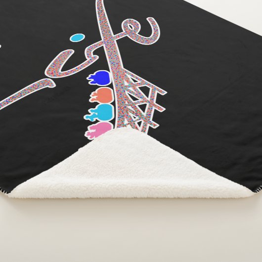 Life is a Roller Coaster Sherpa Deken (3/4)