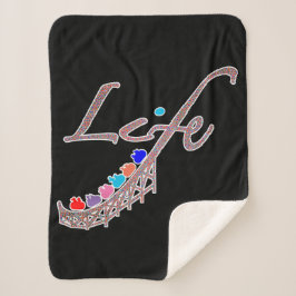 Life is a Roller Coaster Sherpa Deken