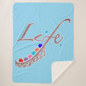 Life is a Roller Coaster Sherpa Deken (Voorkant)