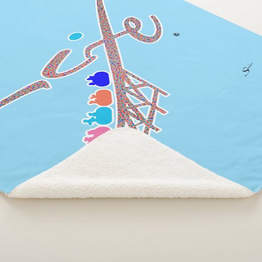 Life is a Roller Coaster Sherpa Deken (3/4)