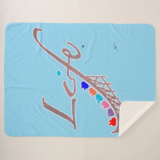Life is a Roller Coaster Sherpa Deken (Voorkant (horizontaal))
