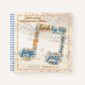 Life is a Song Musical Note Notitieboek (Voorkant)