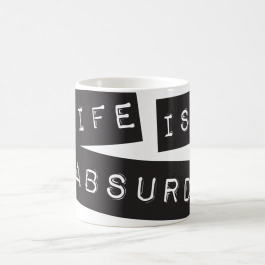 Life is Absurd (Black Tape) Koffiemok (Center)