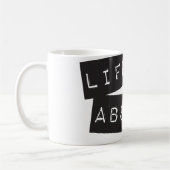 Life is Absurd (Black Tape) Koffiemok (Links)