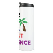 Life Is All About Experience Motivational Quote Thermosbeker (Geroteerd rechts)