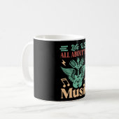 Life Is All About Music Coffee Mug Koffiemok (Voorkant links)