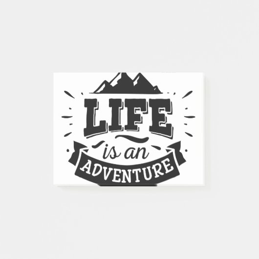 Life is an adventure post-it® notes (Voorkant)