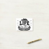 Life is an adventure post-it® notes (Op bureau)