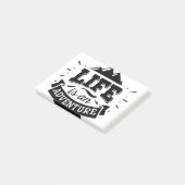 Life is an adventure post-it® notes (Schuin)