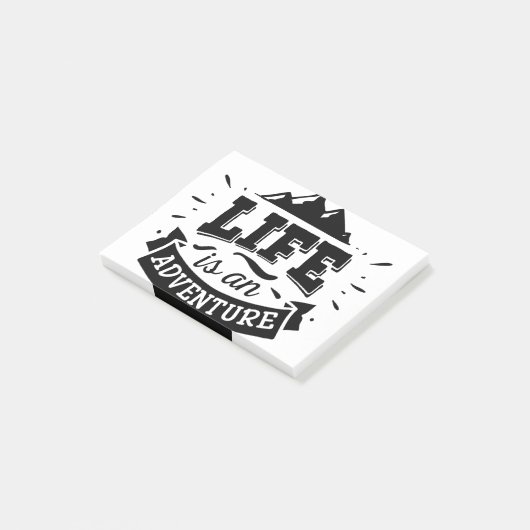Life is an adventure post-it® notes (Schuin)