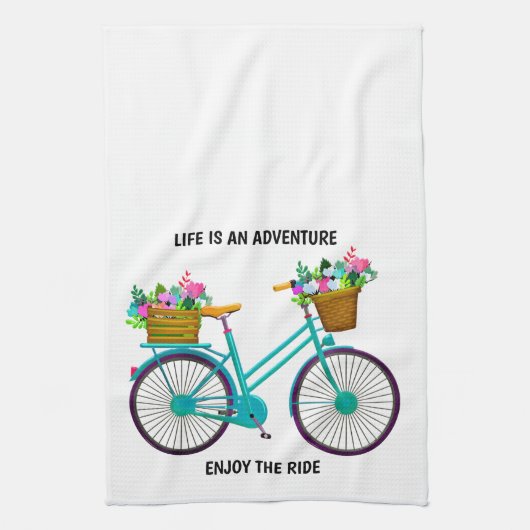 Life is an adventure theedoek (Verticaal)