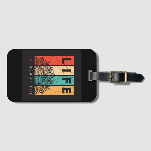 Life Is Beautiful Bagagelabel (Voorkant (horizontaal))