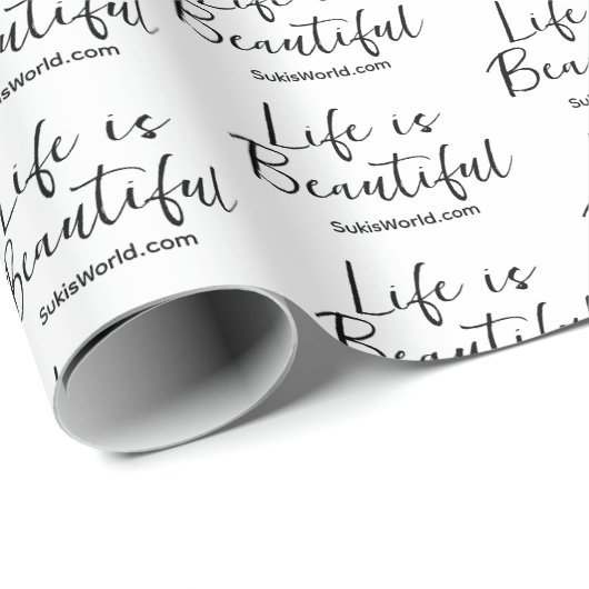 Life is Beautiful Blog Merk Website Cadeaupapier (Rol Hoek)