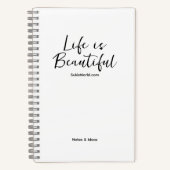 Life is Beautiful Blog Merk Website Checklist Notitieboek (Voorkant)