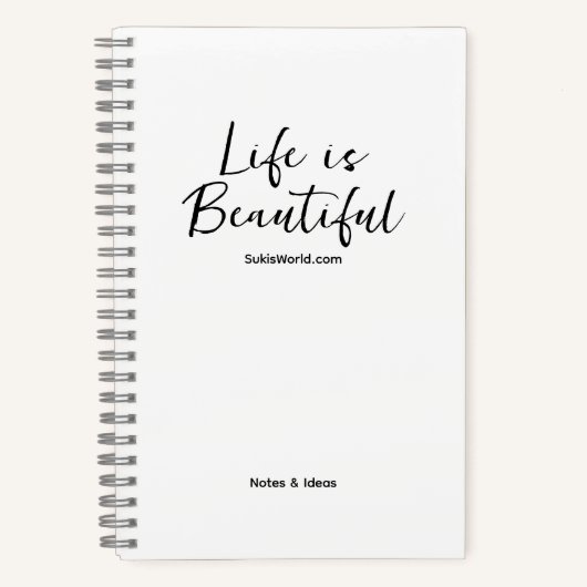 Life is Beautiful Blog Merk Website Checklist Notitieboek (Voorkant)