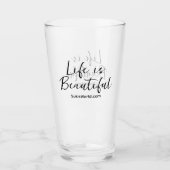 Life is Beautiful Blog Merk Website Glas (Voorkant)