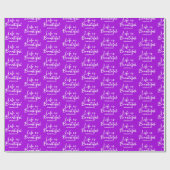 Life is Beautiful Blog Merk Website Paarse Cadeaupapier (Vlak)