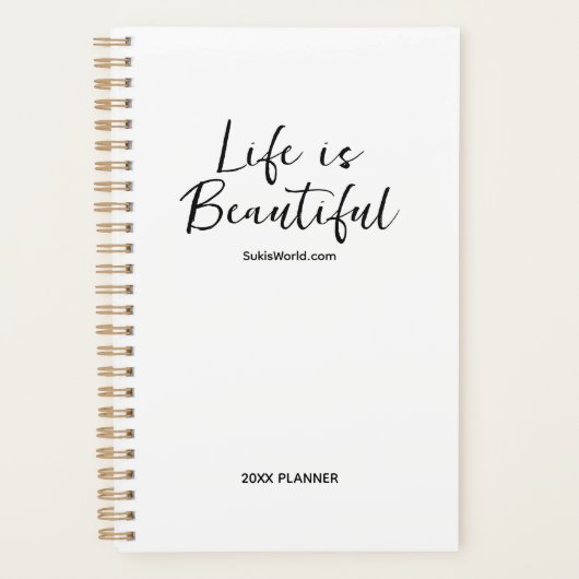 Life is Beautiful Blog Merk Website Planner (Voorkant)