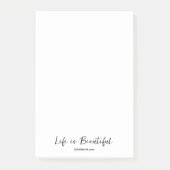 Life is Beautiful Blog Merk Website Post-it® Notes (Voorkant)