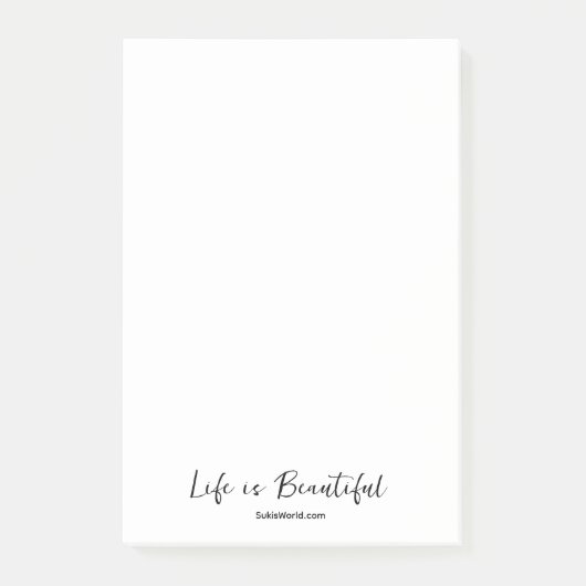 Life is Beautiful Blog Merk Website Post-it® Notes (Voorkant)